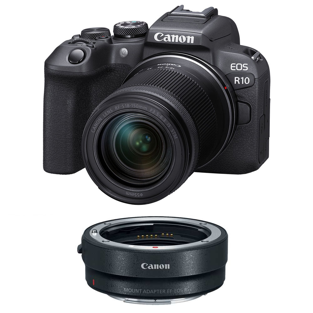 Canon EOS R10 18-150 + EF-EOS R mount adapter