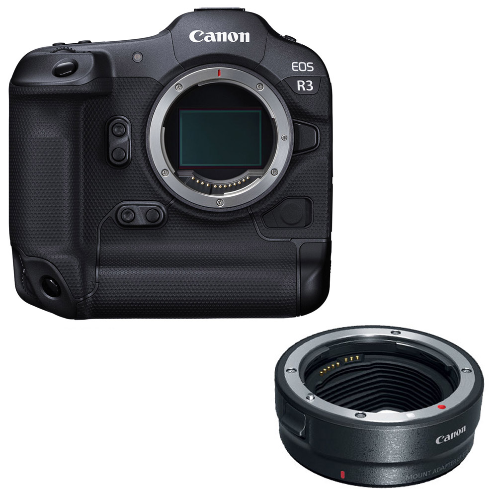 Canon EOS R3 + EF-EOS R mount adapter